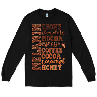 Black Melanin shades of brown Long Sleeve Tee - RanaPortraitStore