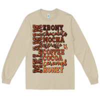 Mushroom Melanin shades of brown Long Sleeve Tee - RanaPortraitStore