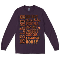 Plum Melanin shades of brown Long Sleeve Tee - RanaPortraitStore