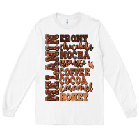 White Melanin shades of brown Long Sleeve Tee - RanaPortraitStore
