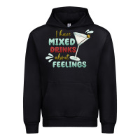 Black i have mixed drinks about feeling Urban Hoodie - MaliasSmallBusiness