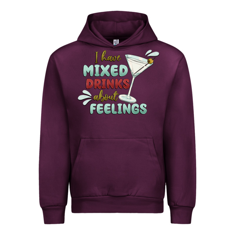 I Have Mixed Drinks About Feeling Urban Hoodie by MaliasSmallBusiness | Teevron