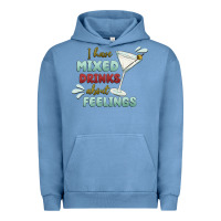 Pigment Pebble Blue i have mixed drinks about feeling Urban Hoodie - MaliasSmallBusiness