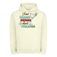 Pigment Pistachio i have mixed drinks about feeling Urban Hoodie - MaliasSmallBusiness