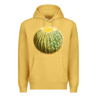 Antique Gold golden barrel cactus Premium Hoodie - LillyAllenDesigns