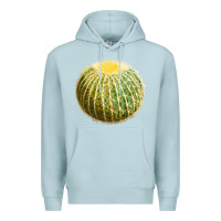Blue Mist golden barrel cactus Premium Hoodie - LillyAllenDesigns