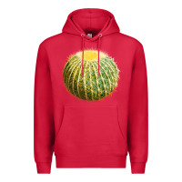 Cardinal golden barrel cactus Premium Hoodie - LillyAllenDesigns
