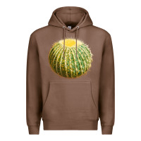 Chestnut golden barrel cactus Premium Hoodie - LillyAllenDesigns