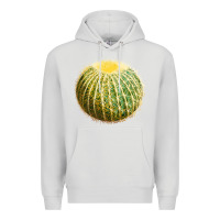 Dove Grey golden barrel cactus Premium Hoodie - LillyAllenDesigns