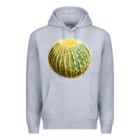 Heather Grey golden barrel cactus Premium Hoodie - LillyAllenDesigns