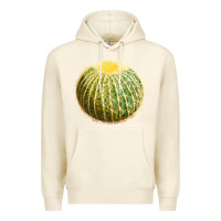 Sandshell golden barrel cactus Premium Hoodie - LillyAllenDesigns