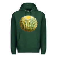 Sports Green golden barrel cactus Premium Hoodie - LillyAllenDesigns