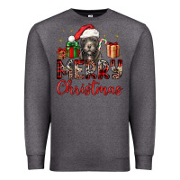 Charcoal Heather merry christmas pitbull Premium Sweatshirt - JahusDesignShop
