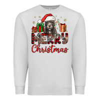 Dove Grey merry christmas pitbull Premium Sweatshirt - JahusDesignShop