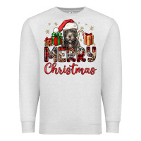 Oatmeal Heather merry christmas pitbull Premium Sweatshirt - JahusDesignShop