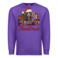Purple merry christmas pitbull Premium Sweatshirt - JahusDesignShop