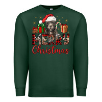 Sports Green merry christmas pitbull Premium Sweatshirt - JahusDesignShop