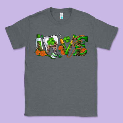 Dental Love St. Patricks Day Classic Tee Designed By Ranaportraitstore