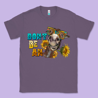 Don't Be An Ass Donkey Classic Tee Designed By Barkaloodesign