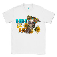 White don't be an ass donkey Classic Tee - BarkalooDesign