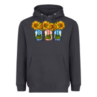 Smoke american sunflower mason jar Heavyweight Hoodie - HRA Design Shop