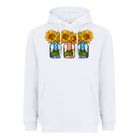 White american sunflower mason jar Heavyweight Hoodie - HRA Design Shop
