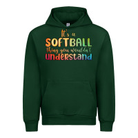 Forest Green it s a softball thing you wouldn t understand Urban Hoodie - MaliasSmallBusiness