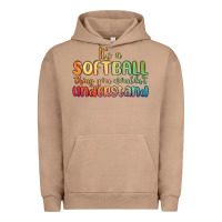 Pigment Burro it s a softball thing you wouldn t understand Urban Hoodie - MaliasSmallBusiness