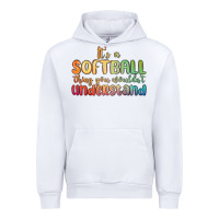 White it s a softball thing you wouldn t understand Urban Hoodie - MaliasSmallBusiness