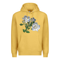 Antique Gold white dawn rose Premium Hoodie - LillyAllenDesigns
