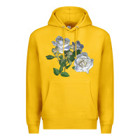 Lemon white dawn rose Premium Hoodie - LillyAllenDesigns