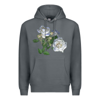 Rock white dawn rose Premium Hoodie - LillyAllenDesigns