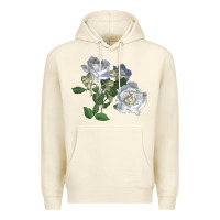 Sandshell white dawn rose Premium Hoodie - LillyAllenDesigns