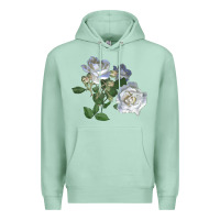 Seafoam white dawn rose Premium Hoodie - LillyAllenDesigns
