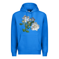 True Royal white dawn rose Premium Hoodie - LillyAllenDesigns