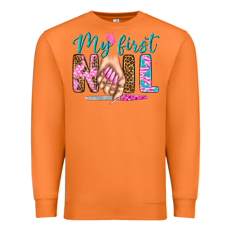 My First Nail Bbs Premium Sweatshirt by BundleAndBundleShop | Teevron