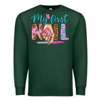 Sports Green my first nail bbs Premium Sweatshirt - BundleAndBundleShop