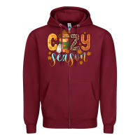 Burgundy cozy season Zipper Hoodie - Zillion Design Studio