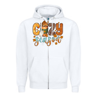 White cozy season Zipper Hoodie - Zillion Design Studio