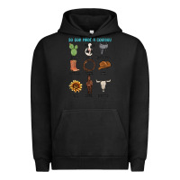 Pigment Black so god made a cowboy Urban Hoodie - MaliasSmallBusiness