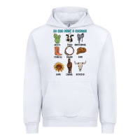 White so god made a cowboy Urban Hoodie - MaliasSmallBusiness