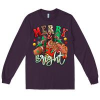 Plum Merry and bright black girl sneakers Long Sleeve Tee - RanaPortraitStore
