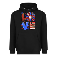 Black love america sunflower Heavyweight Hoodie - HRA Design Shop