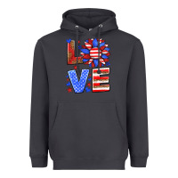 Smoke love america sunflower Heavyweight Hoodie - HRA Design Shop