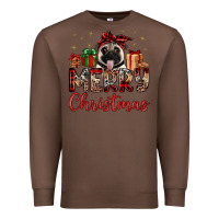 Chestnut merry christmas pug Premium Sweatshirt - JahusDesignShop