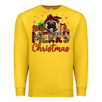 Lemon merry christmas pug Premium Sweatshirt - JahusDesignShop