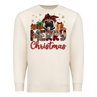 Sandshell merry christmas pug Premium Sweatshirt - JahusDesignShop