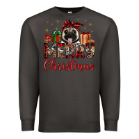 Smoke merry christmas pug Premium Sweatshirt - JahusDesignShop