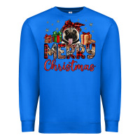True Royal merry christmas pug Premium Sweatshirt - JahusDesignShop