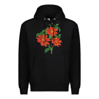 Black tithonia fiesta del sol sunflower Premium Hoodie - LillyAllenDesigns